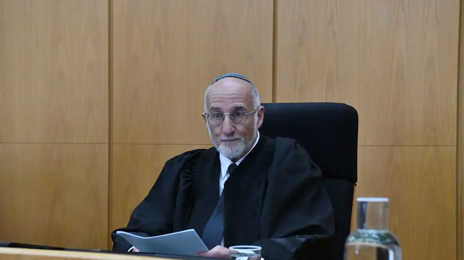 השופט אשר קולה בהכרעת הדין במשפט רצח תאיר ראדה, ביהמ"ש המחוזי נצרת, 30 במרץ 2023