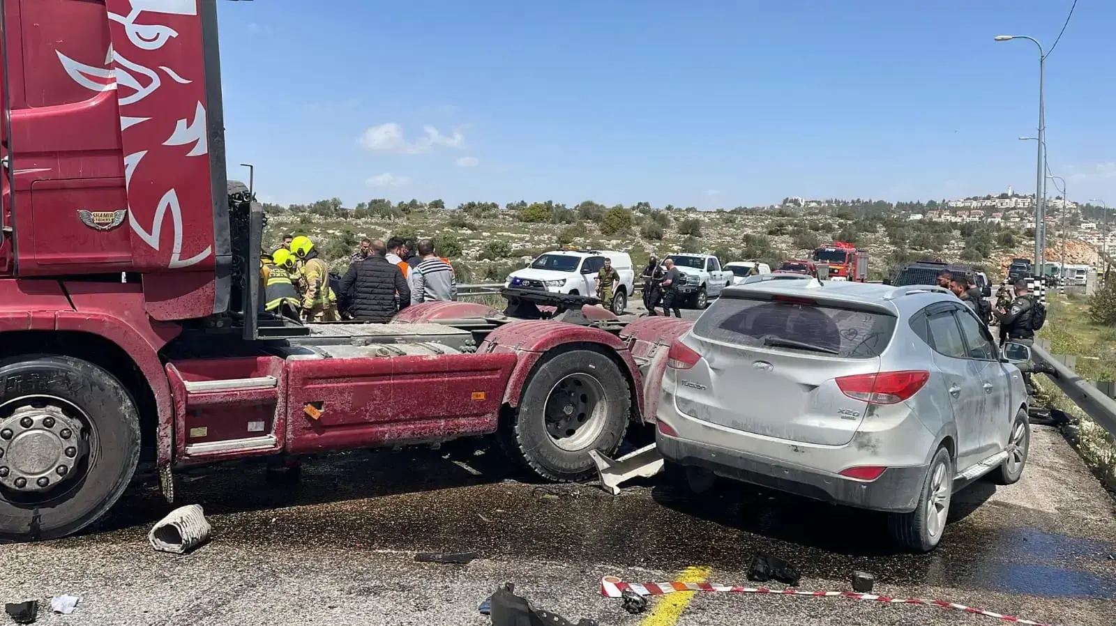 תאונת דרכים קטלנית בכביש 60 ליד רמאללה, 5 באפריל 2023 תאונת דרכים קטלנית בכביש 60 ליד רמאללה, 5 באפריל 2023