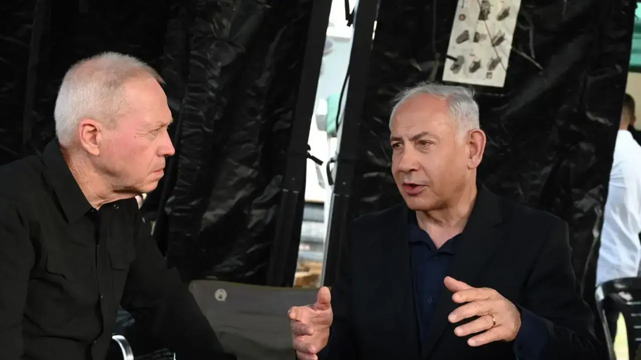 בנימין נתניהו ויואב גלנט בנימין נתניהו ויואב גלנט