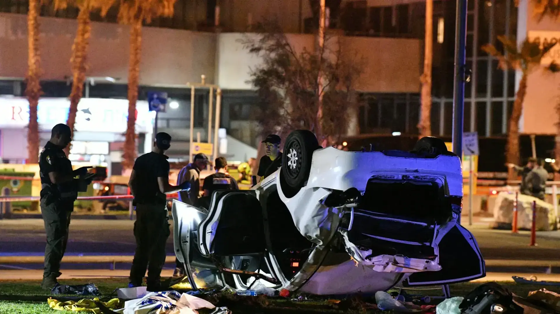 זירת פיגוע ירי, תל אביב, 7 באפריל 2023 זירת פיגוע ירי, תל אביב, 7 באפריל 2023