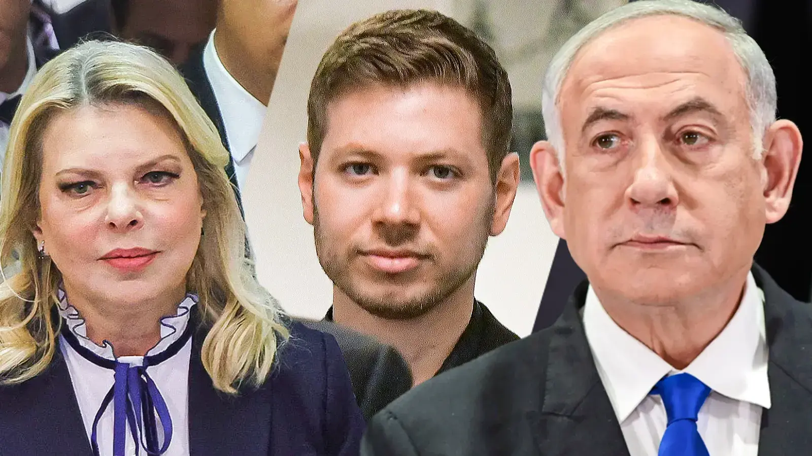 יאיר, שרה ,בנימין נתניהו.
