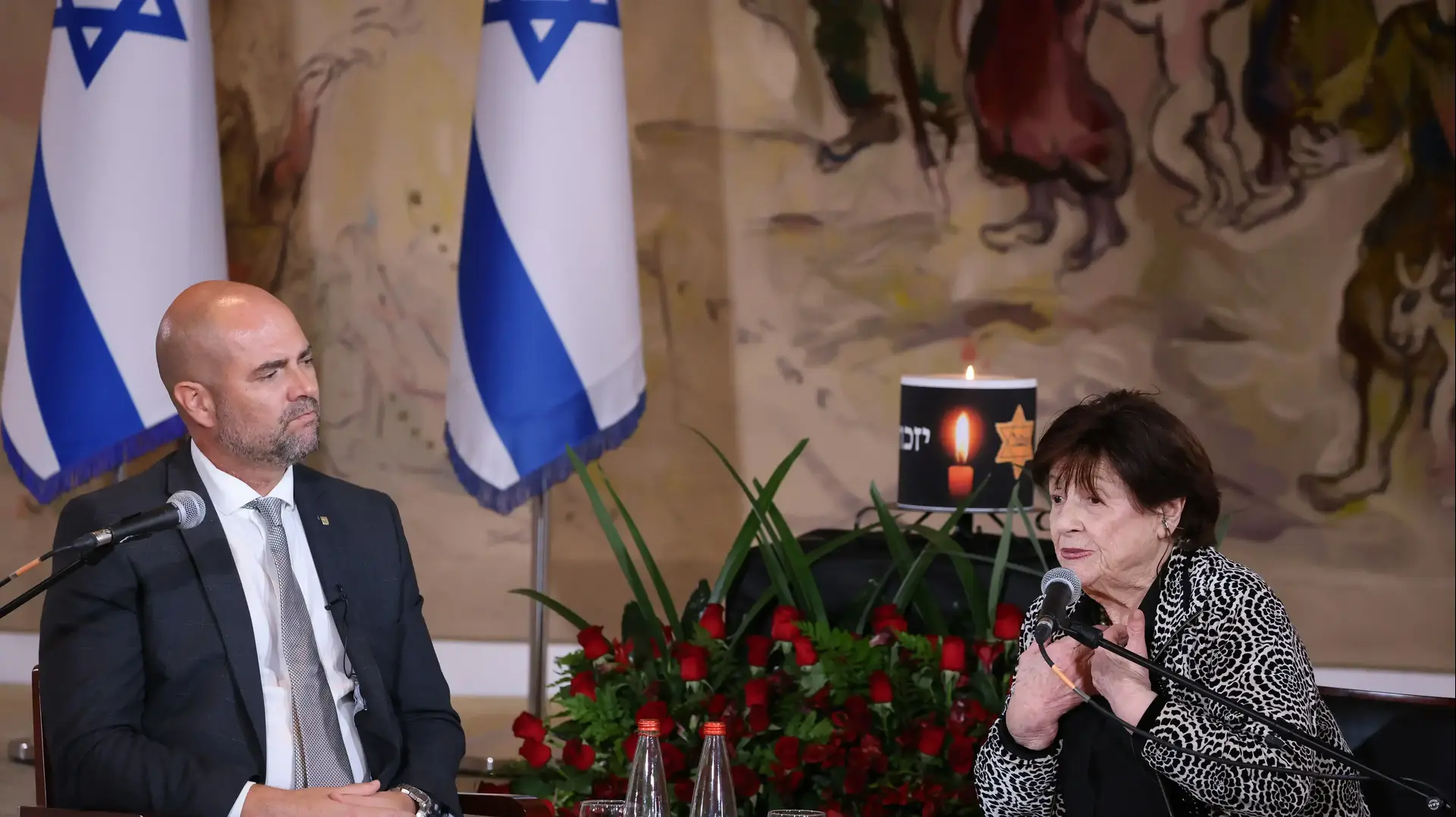 זיכרון בסלון: יו"ר הכנסת אמיר אוחנה מארח את שורדת השואה טובה פדר זיכרון בסלון: יו"ר הכנסת אמיר אוחנה מארח את שורדת השואה טובה פדר