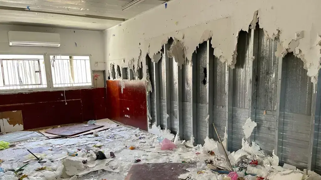 מבנה תלמוד התורה ״תורת חיים״ בשכונת רמות בירושלים שנהרס מבנה תלמוד התורה ״תורת חיים״ בשכונת רמות בירושלים שנהרס