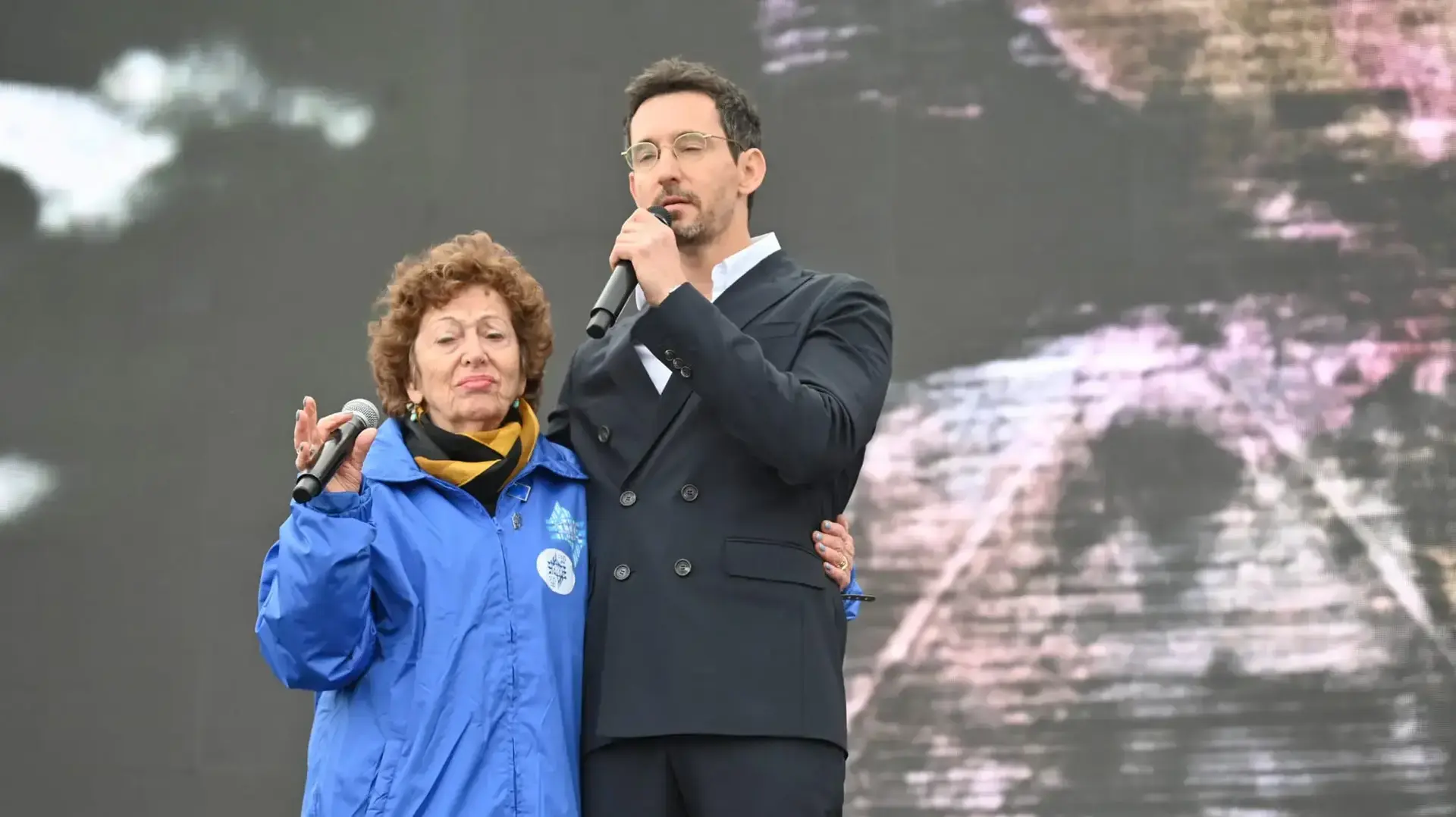 מצעד החיים באושוויץ בירקנאו, פולין. 18 באפריל 2023 מצעד החיים באושוויץ בירקנאו, פולין. 18 באפריל 2023