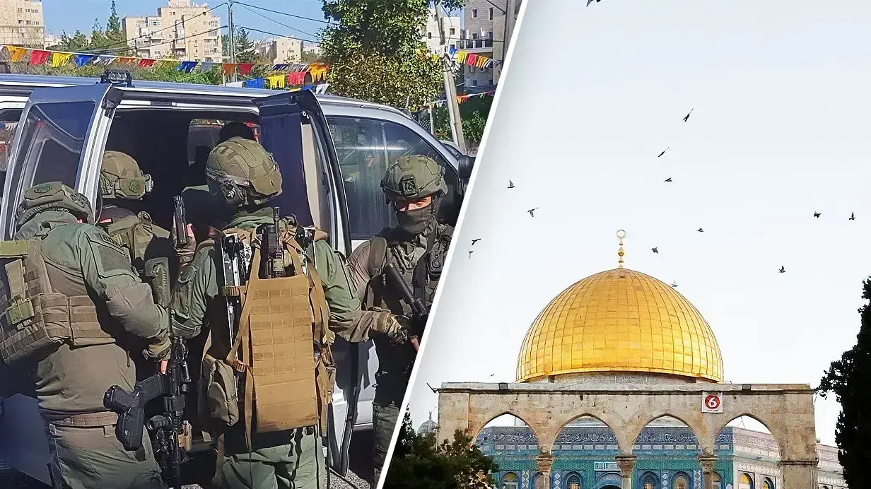 הר הבית חיפושים אחר מחבל שביצע את הפיגוע שייח' גראח הר הבית חיפושים אחר מחבל שביצע את הפיגוע שייח' גראח