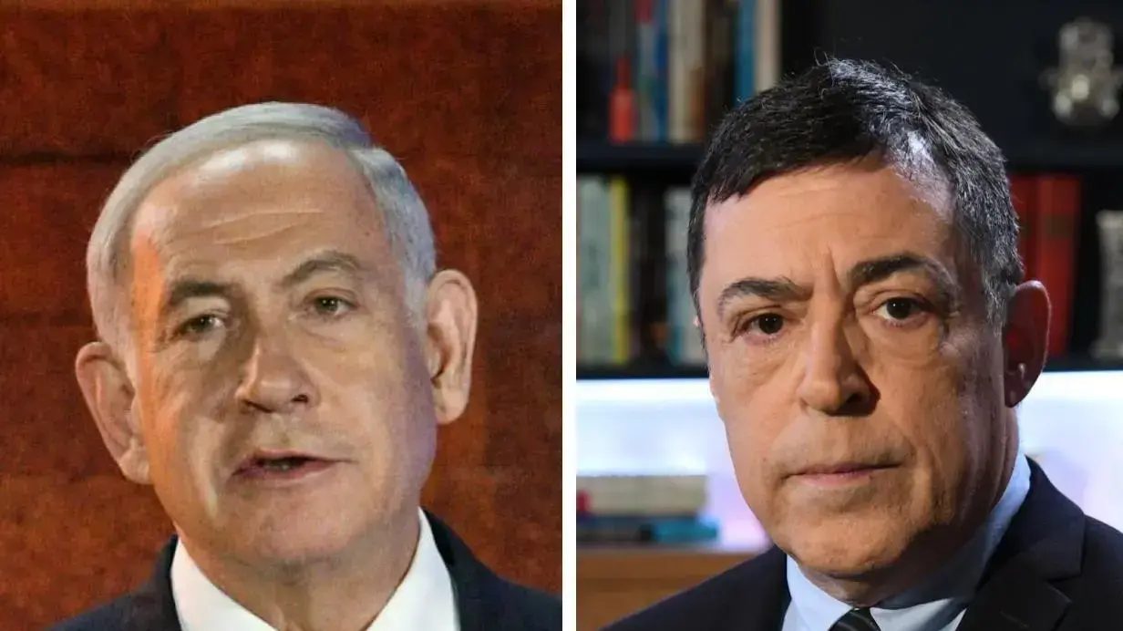 העיתונאי בן כספית וראש הממשלה בנימין נתניהו העיתונאי בן כספית וראש הממשלה בנימין נתניהו