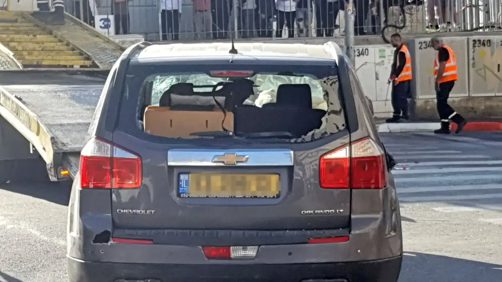 הרכב בו השתמש במחבל בפיגוע הדריסה בשוק מחנה יהודה, ירושלים. 24 באפריל 2023 הרכב בו השתמש במחבל בפיגוע הדריסה בשוק מחנה יהודה, ירושלים. 24 באפריל 2023