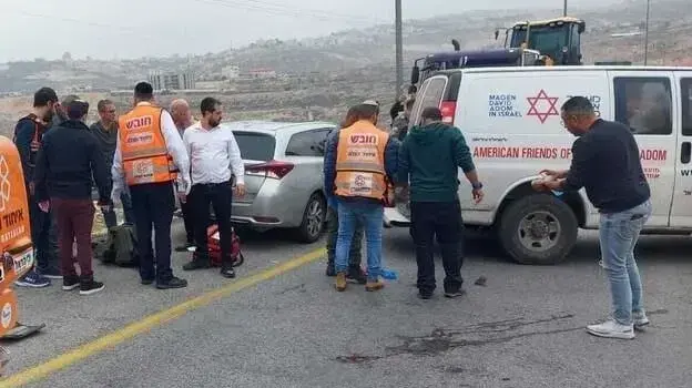 זירת פיגוע הירי בבנימין. 25 באפריל 2023 זירת פיגוע הירי בבנימין. 25 באפריל 2023