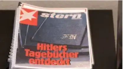 יומנים מזויפים של אדולף היטלר על שער המגזין הגרמני שטרן