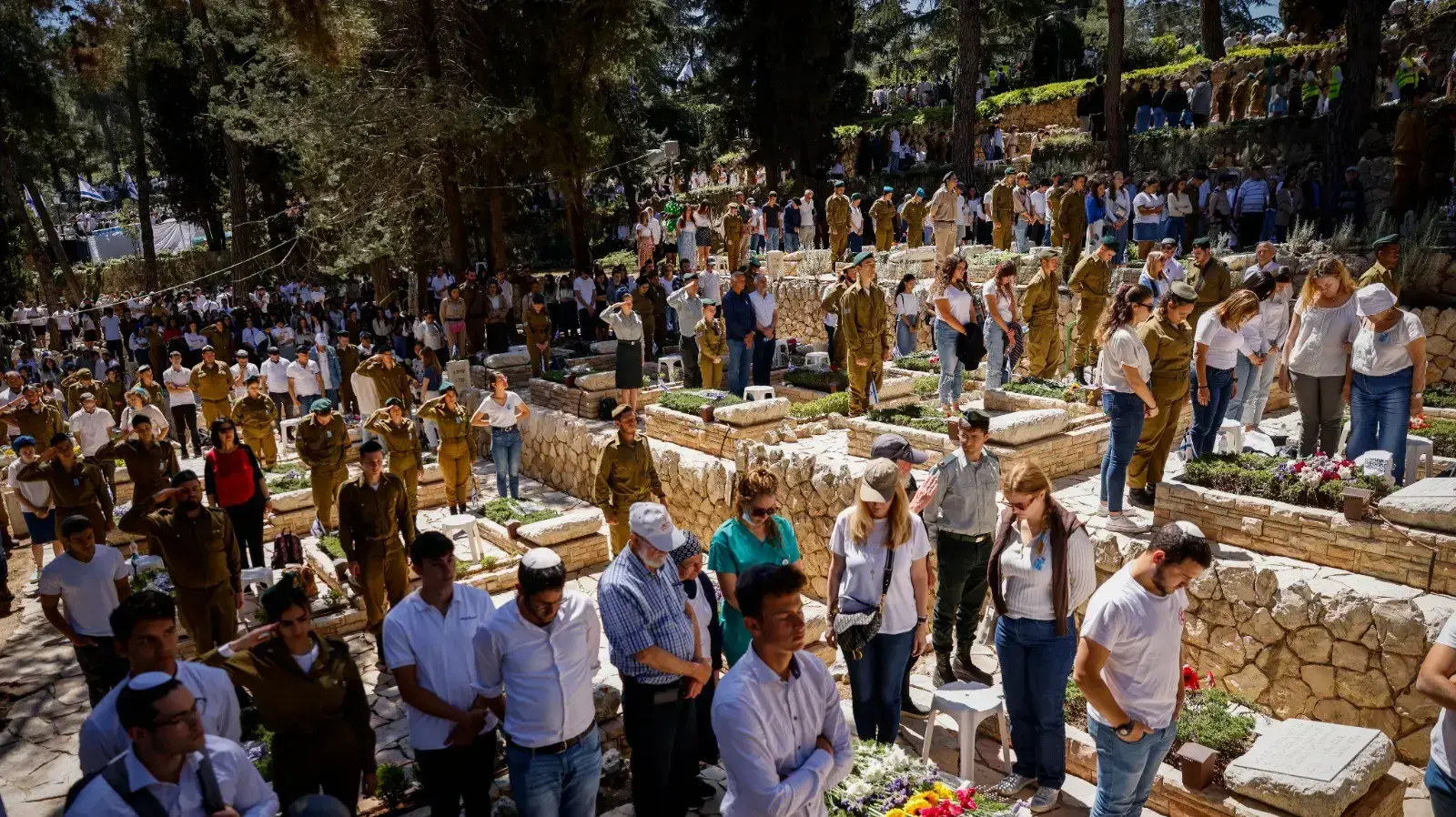טקס יום הזיכרון לחללי צה"ל, הר הרצל, ירושלים. 25 באפריל 2023 טקס יום הזיכרון לחללי צה"ל, הר הרצל, ירושלים. 25 באפריל 2023