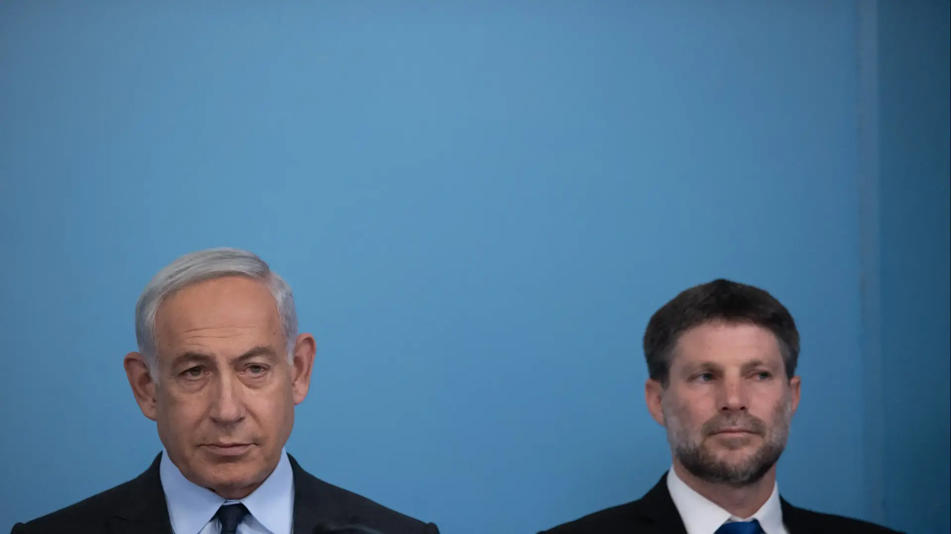 ראש הממשלה בנימין נתניהו בהצהרה כלכלית בהשתתפות שר האוצר בצלאל סמוטריץ’, ושר החינוך יואב קיש , 30 באפריל 2023