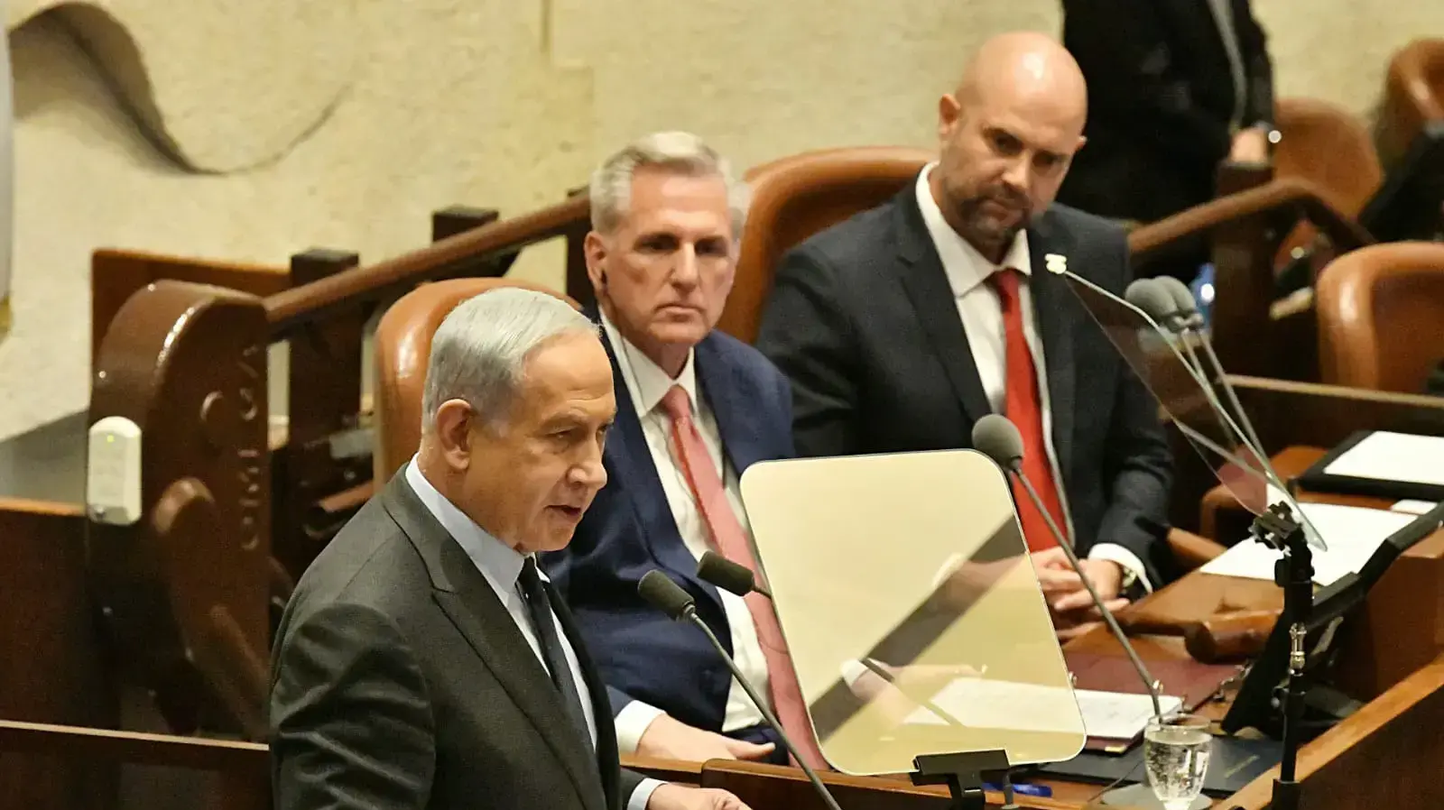בנימין נתניהו בפתיחת כנס הקיץ של הכנסת וביקור יו"ר בית הנבחרים קווין מקארת'י 