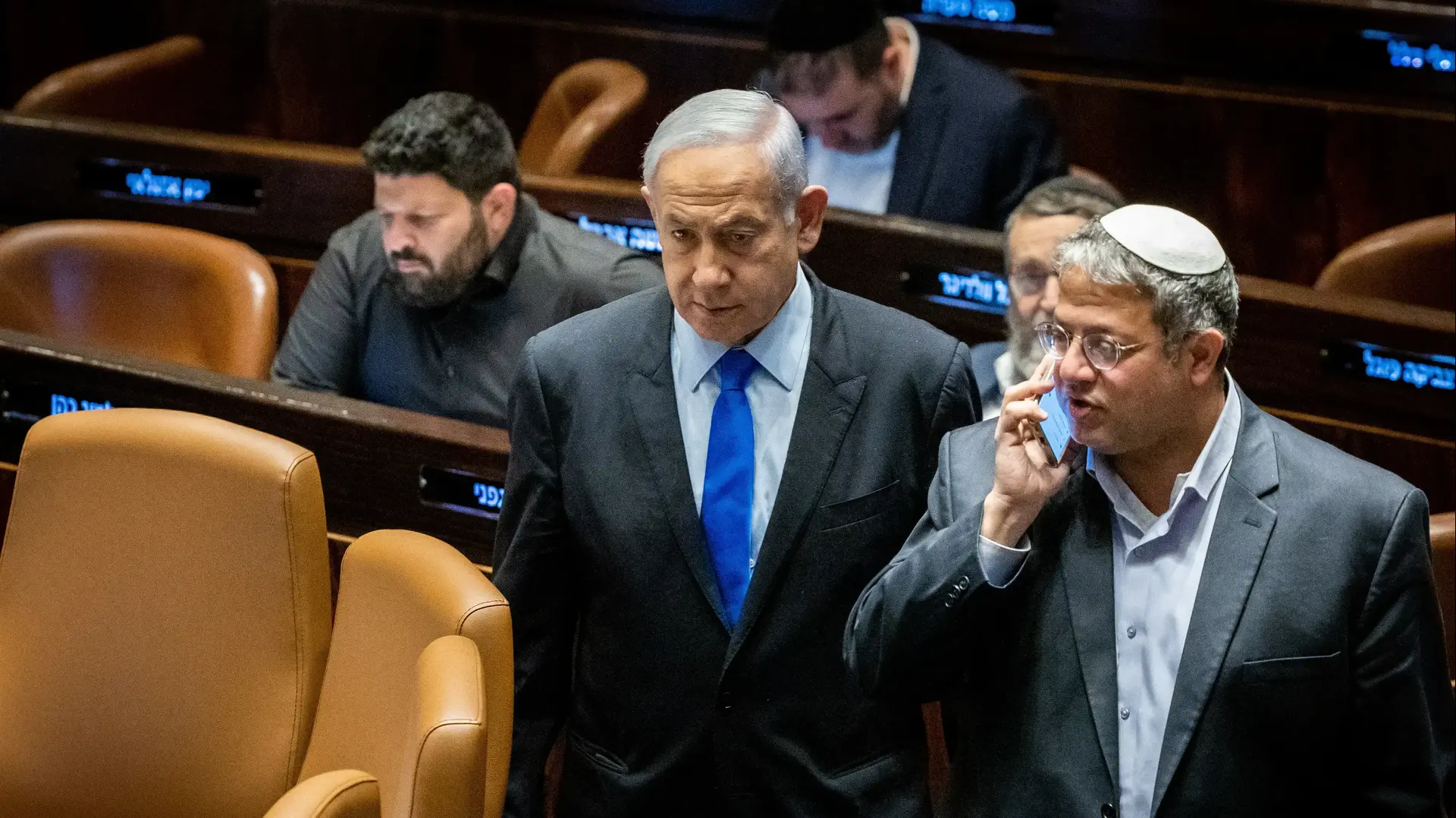 איתמר בן גביר ובנימין נתניהו איתמר בן גביר ובנימין נתניהו