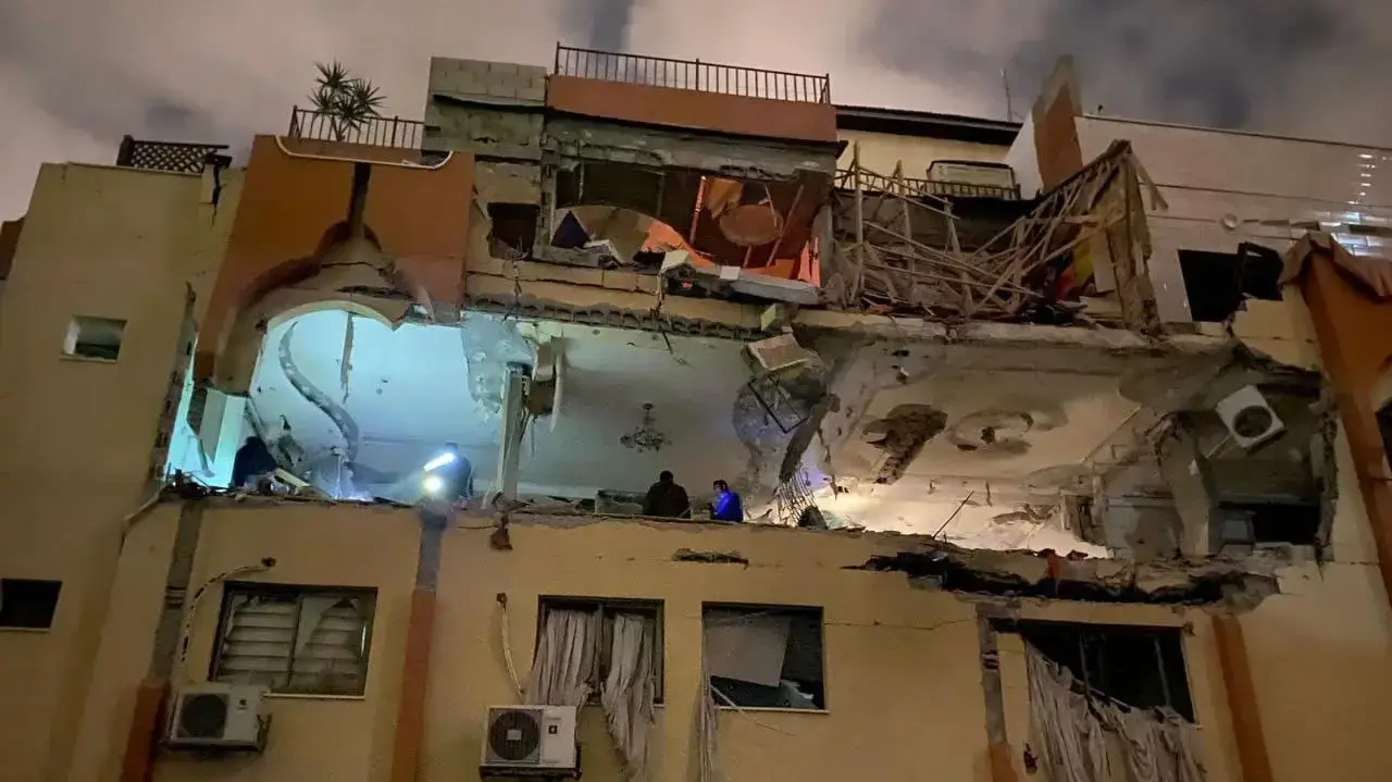 ביתו של ג'אהד ע'נאם, בכיר בג'יהאד האיסלמי שחוסל ברצועת עזה. מבצע מגן וחץ 9 במאי 2023 ביתו של ג'אהד ע'נאם, בכיר בג'יהאד האיסלמי שחוסל ברצועת עזה. מבצע מגן וחץ 9 במאי 2023