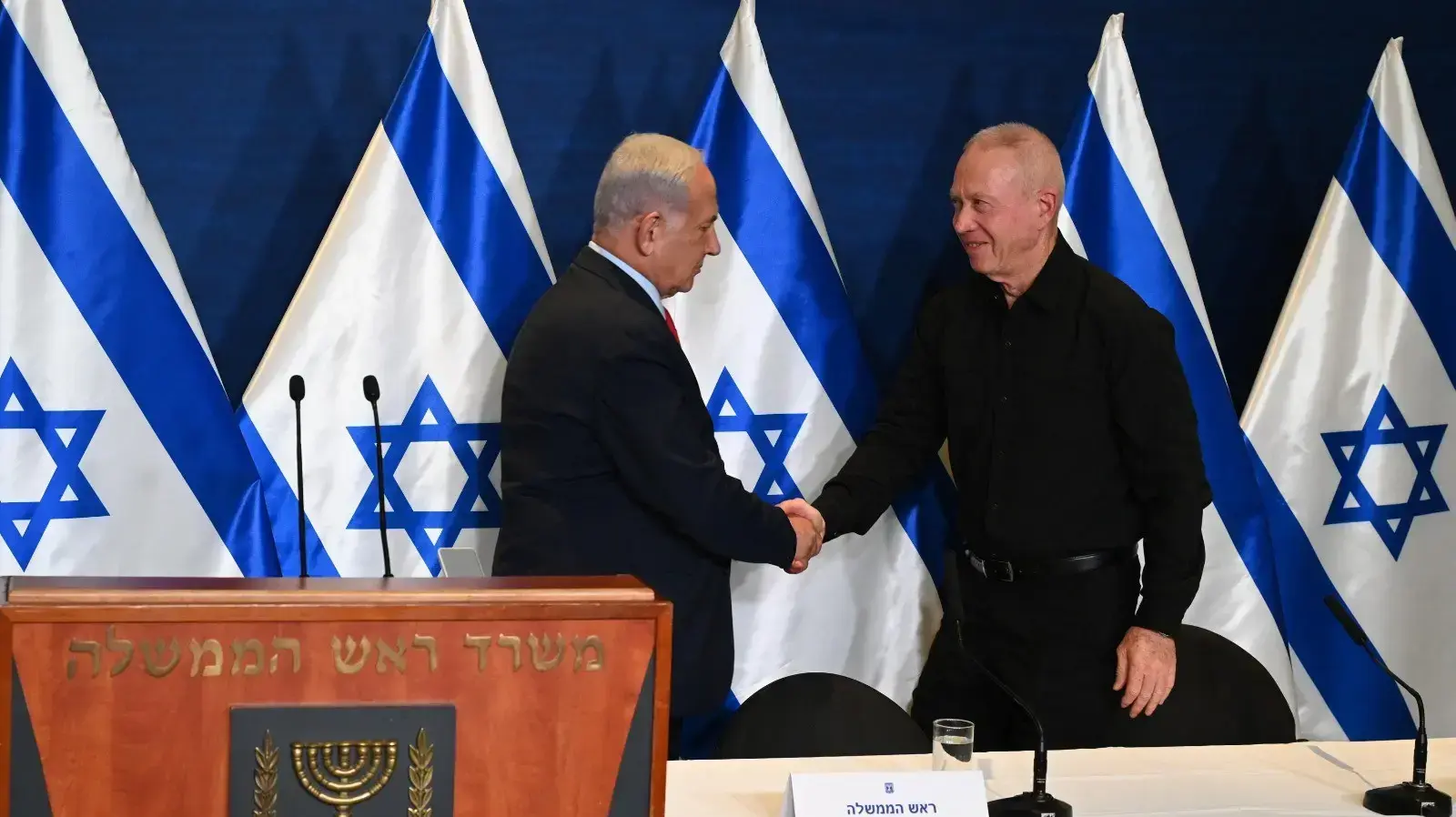 בנימין נתניהו ויואב גלנט בנימין נתניהו ויואב גלנט