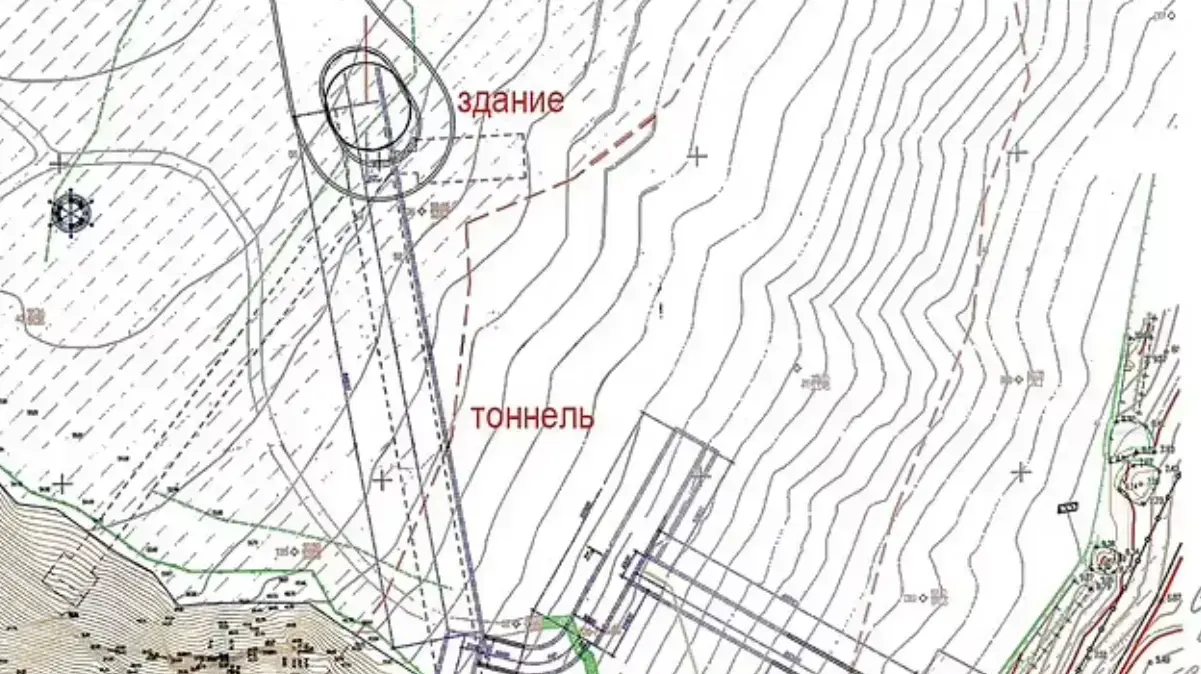 שרטוטים של הבונקר של ולדימיר פוטין בים השחור שרטוטים של הבונקר של ולדימיר פוטין בים השחור