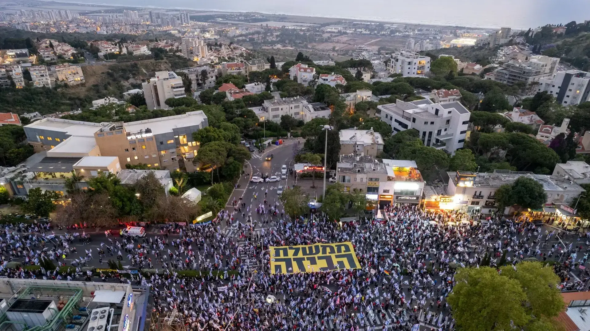הפגנות בצומת חורב בחיפה נגד המהפכה המשפטית, 20 במאי 2023