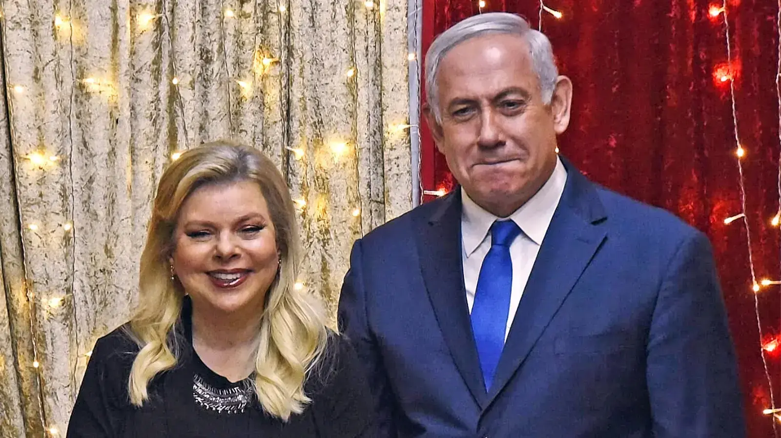 בנימין ושרה נתניהו במימונה 27 באפריל 2019