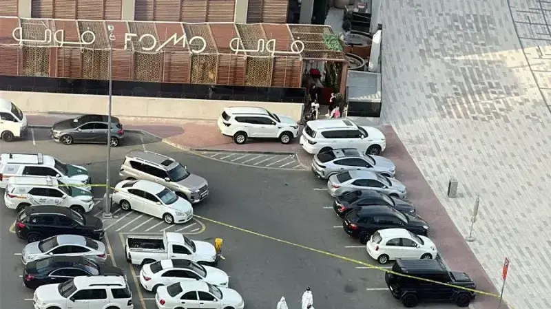זירת הרצח בדובאי שבה נדקר למוות ישראלי גסאן שמסיה