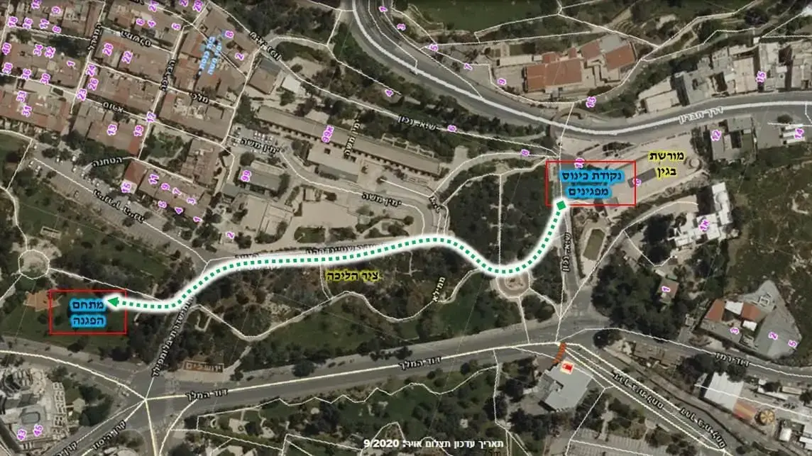 מסלול מצעד הגאווה בירושלים, 1 ביוני 2023 מסלול מצעד הגאווה בירושלים, 1 ביוני 2023