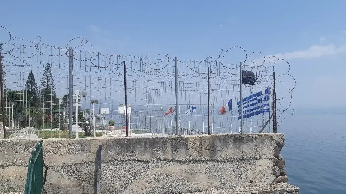 גדר מסביב לחוף מלון רון, טבריה גדר מסביב לחוף מלון רון, טבריה