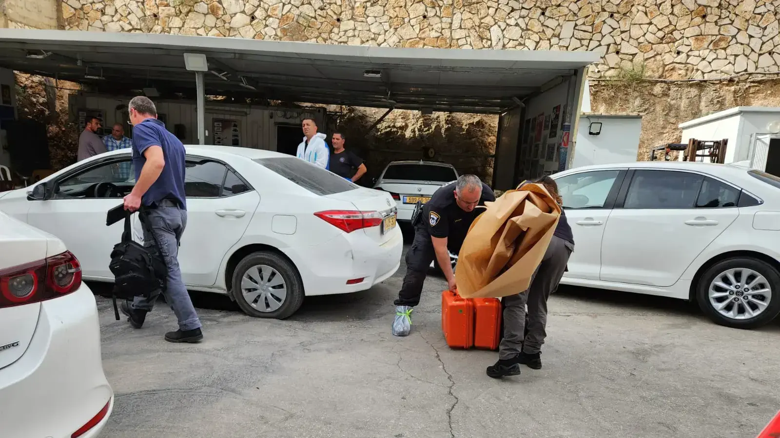 מפכ״ל המשטרה קובי שבתאי בזירת הירי ביפיע מפכ״ל המשטרה קובי שבתאי בזירת הירי ביפיע