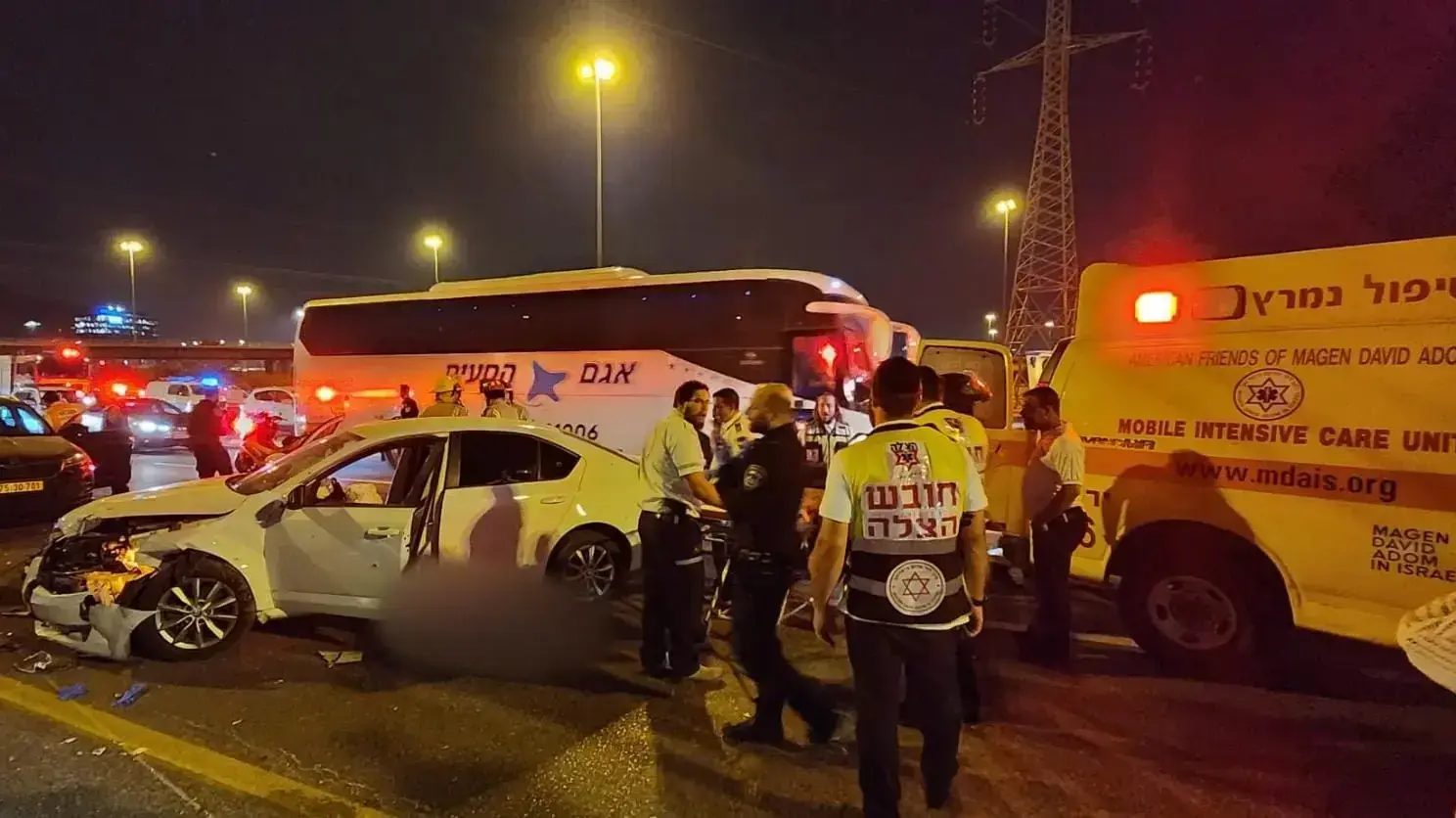 אירוע במחלף קאסם: תאונת דרכים נגרמה בעקבות אירוע אלימות