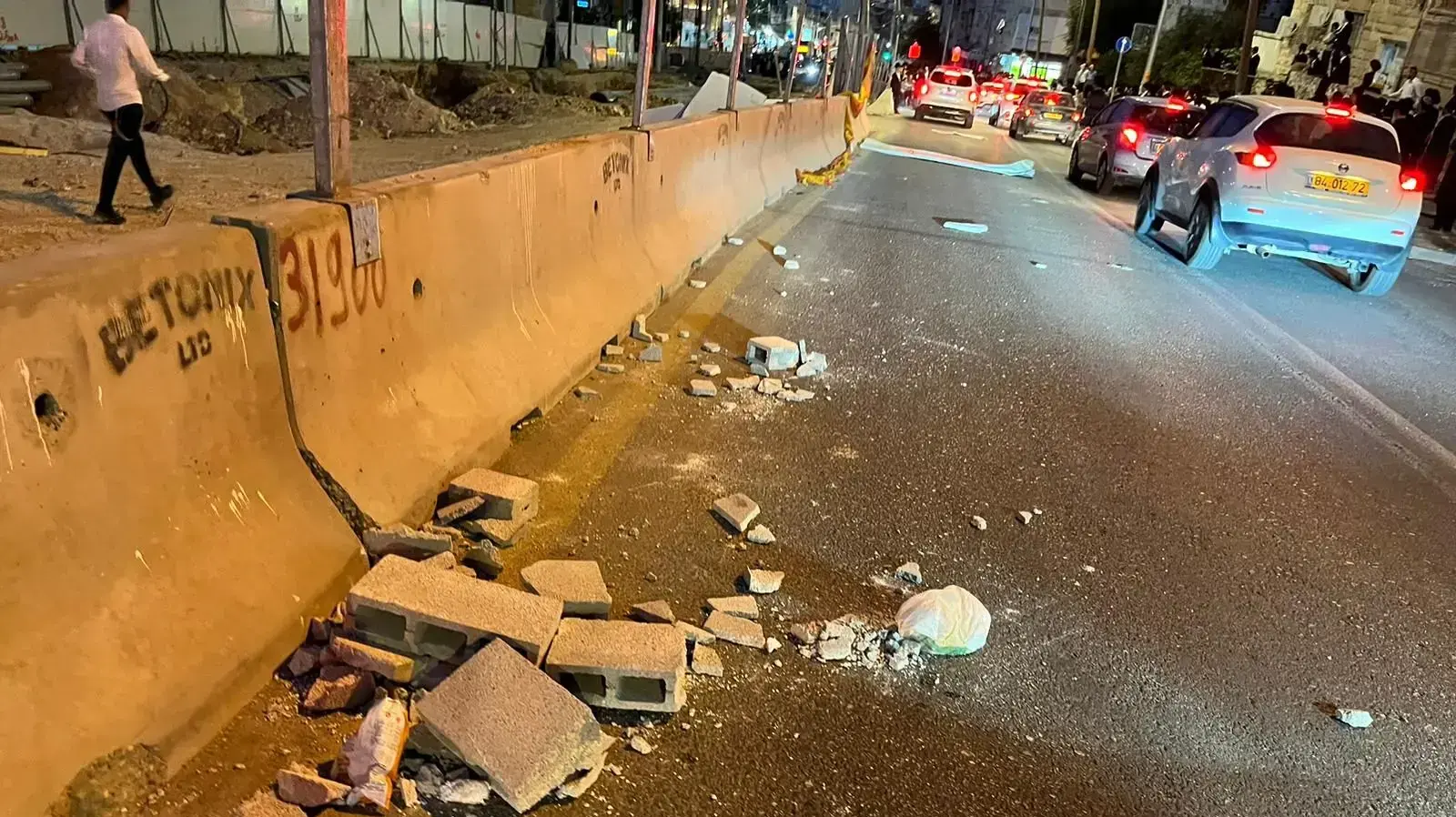 חרדים מפגינים נגד תוואי הרכבת הקלה בירושלים. 11 ביוני 2023
