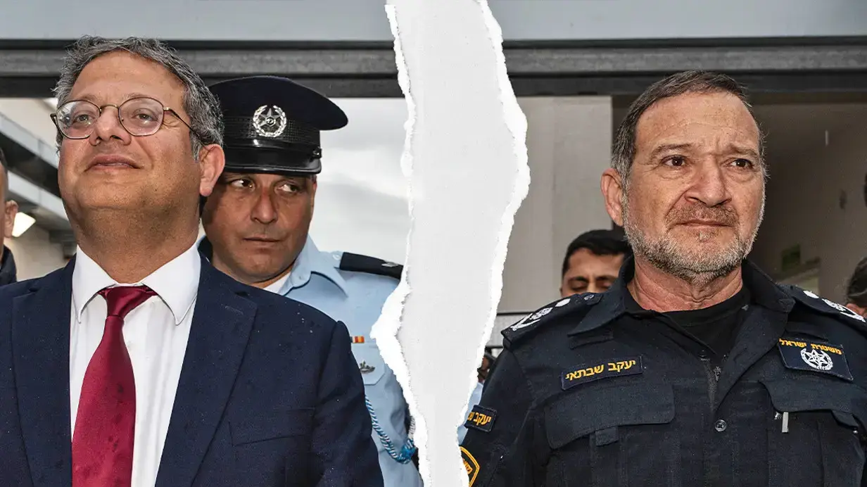 המפכ"ל קובי שבתאי והשר לביטחון לאומי איתמר בן גביר