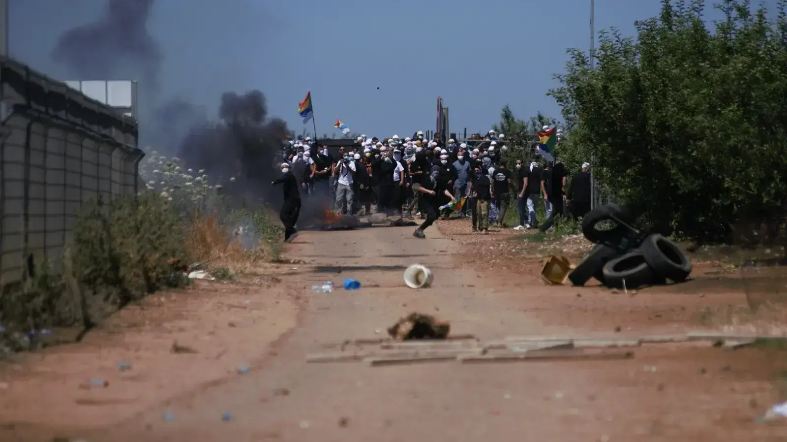 הפרות סדר של דרוזים המתנגדים לעבודות להקמת הטורבינות בצפון הגולן הפרות סדר של דרוזים המתנגדים לעבודות להקמת הטורבינות בצפון הגולן