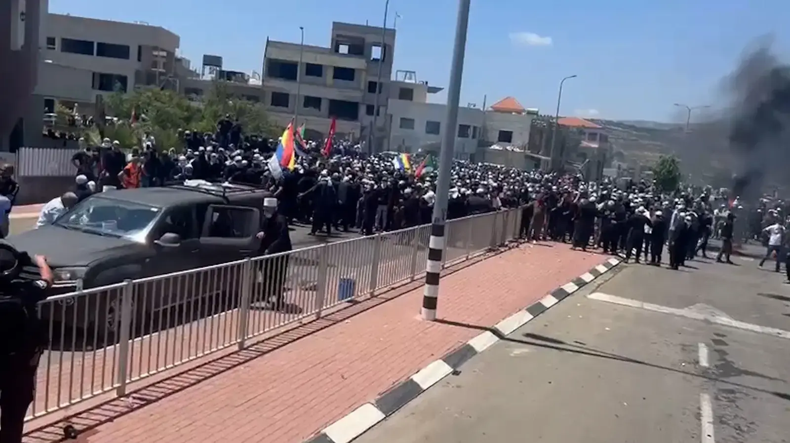 הפרות סדר של דרוזים המתנגדים לעבודות להקמת הטורבינות בצפון הגולן הפרות סדר של דרוזים המתנגדים לעבודות להקמת הטורבינות בצפון הגולן