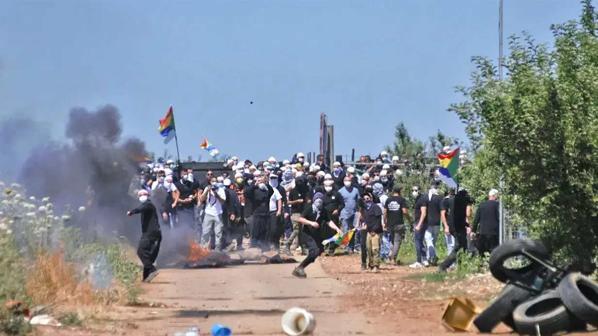 הפרות סדר של דרוזים המתנגדים לעבודות להקמת הטורבינות בצפון הגולן הפרות סדר של דרוזים המתנגדים לעבודות להקמת הטורבינות בצפון הגולן