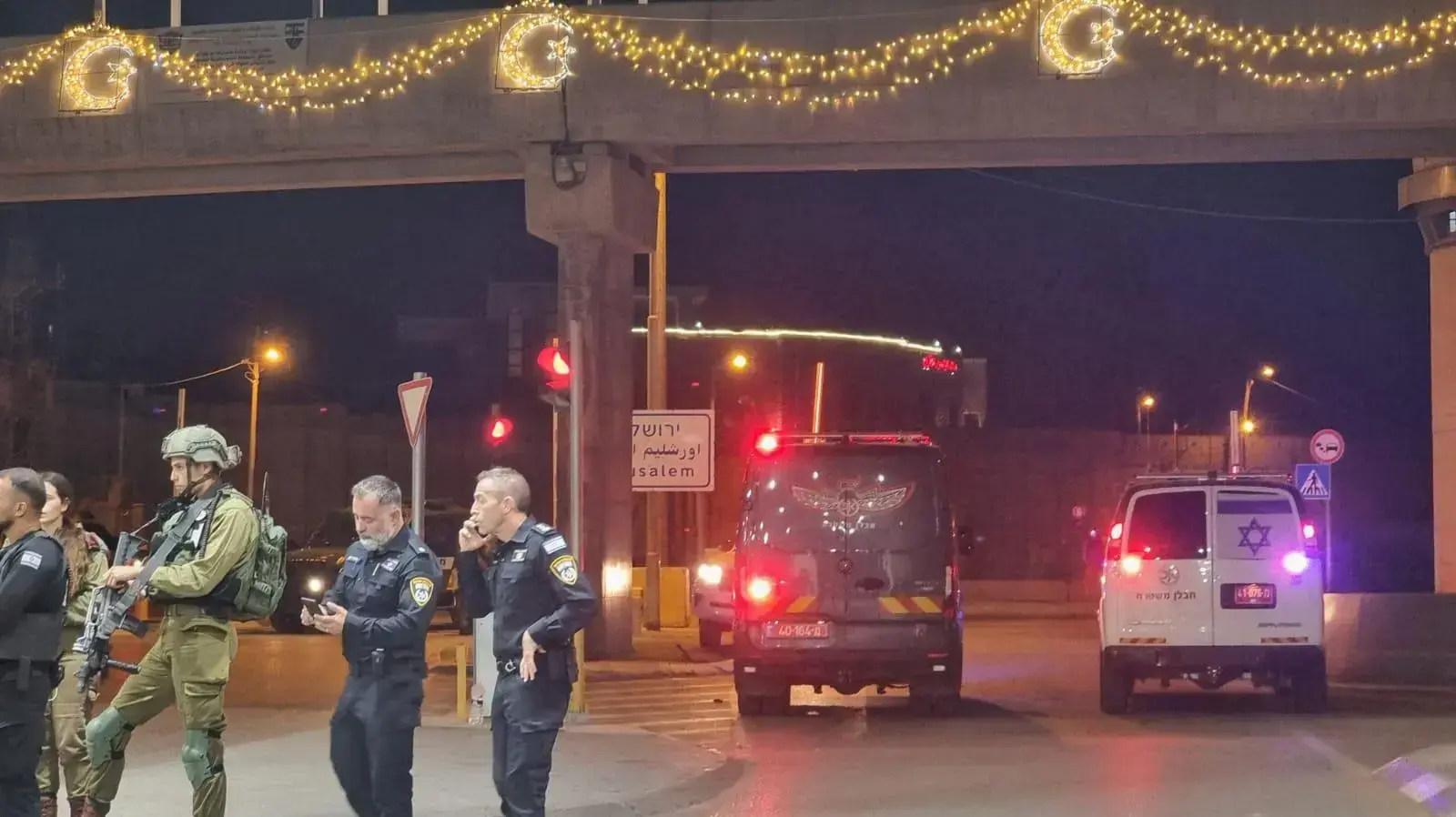 זירת פיגוע הירי במעבר קלנדיה, 24 ביוני 2023