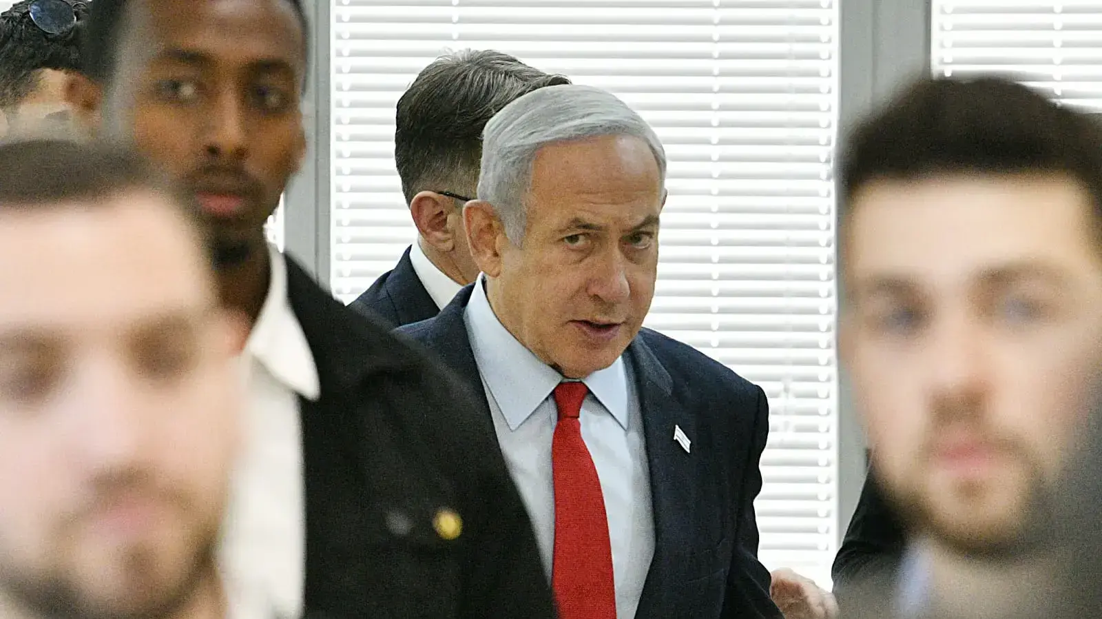 בנימין נתניהו, היום השני לעדות ארנון מילצ'ן במשפט תיק 1000, בימ"ש מחוזי ירושלים, 26 ביוני 2023 בנימין נתניהו, היום השני לעדות ארנון מילצ'ן במשפט תיק 1000, בימ"ש מחוזי ירושלים, 26 ביוני 2023