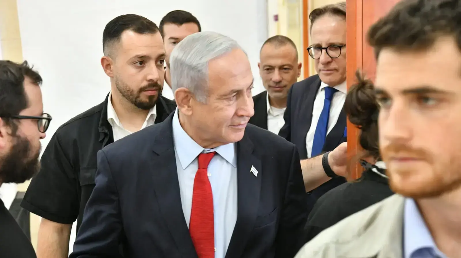 בנימין נתניהו, היום השני לעדות ארנון מילצ'ן במשפט תיק 1000, בימ"ש מחוזי ירושלים, 26 ביוני 2023 בנימין נתניהו, היום השני לעדות ארנון מילצ'ן במשפט תיק 1000, בימ"ש מחוזי ירושלים, 26 ביוני 2023