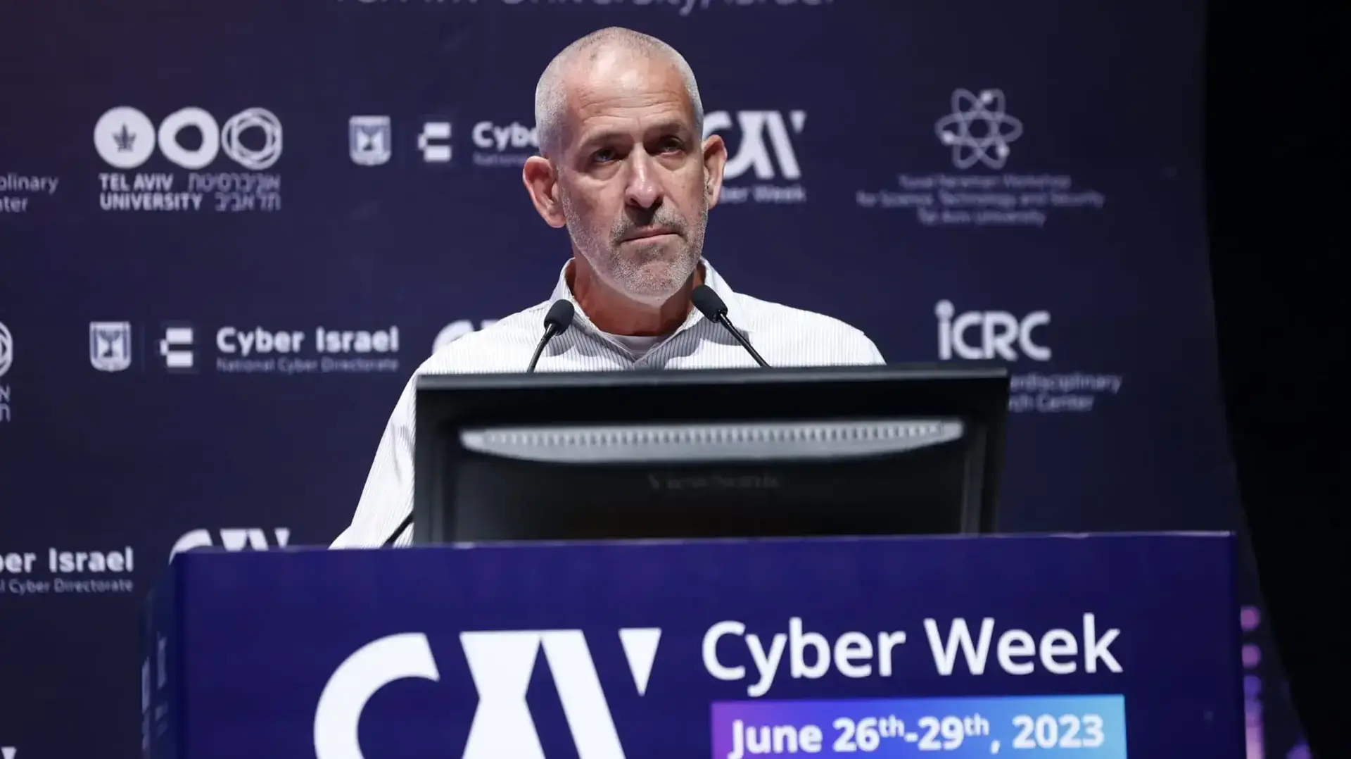 ראש השב"כ רונן בר,שבוע הסייבר, אוניברסיטת תל אביב. ראש השב"כ רונן בר,שבוע הסייבר, אוניברסיטת תל אביב.