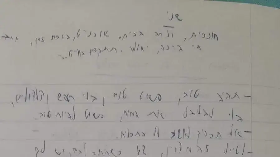 דברים שכתב החייל דוד יהודה יצחק שנפל בג'נין דברים שכתב החייל דוד יהודה יצחק שנפל בג'נין
