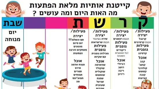 קייטנת אותיות קייטנת אותיות
