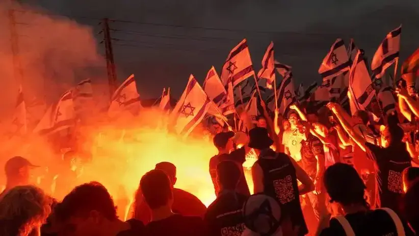 הפגנות נגד המהפכה המשפטית בכרכור, שבוע 27. 08 ביולי 2023 הפגנות נגד המהפכה המשפטית בכרכור, שבוע 27. 08 ביולי 2023