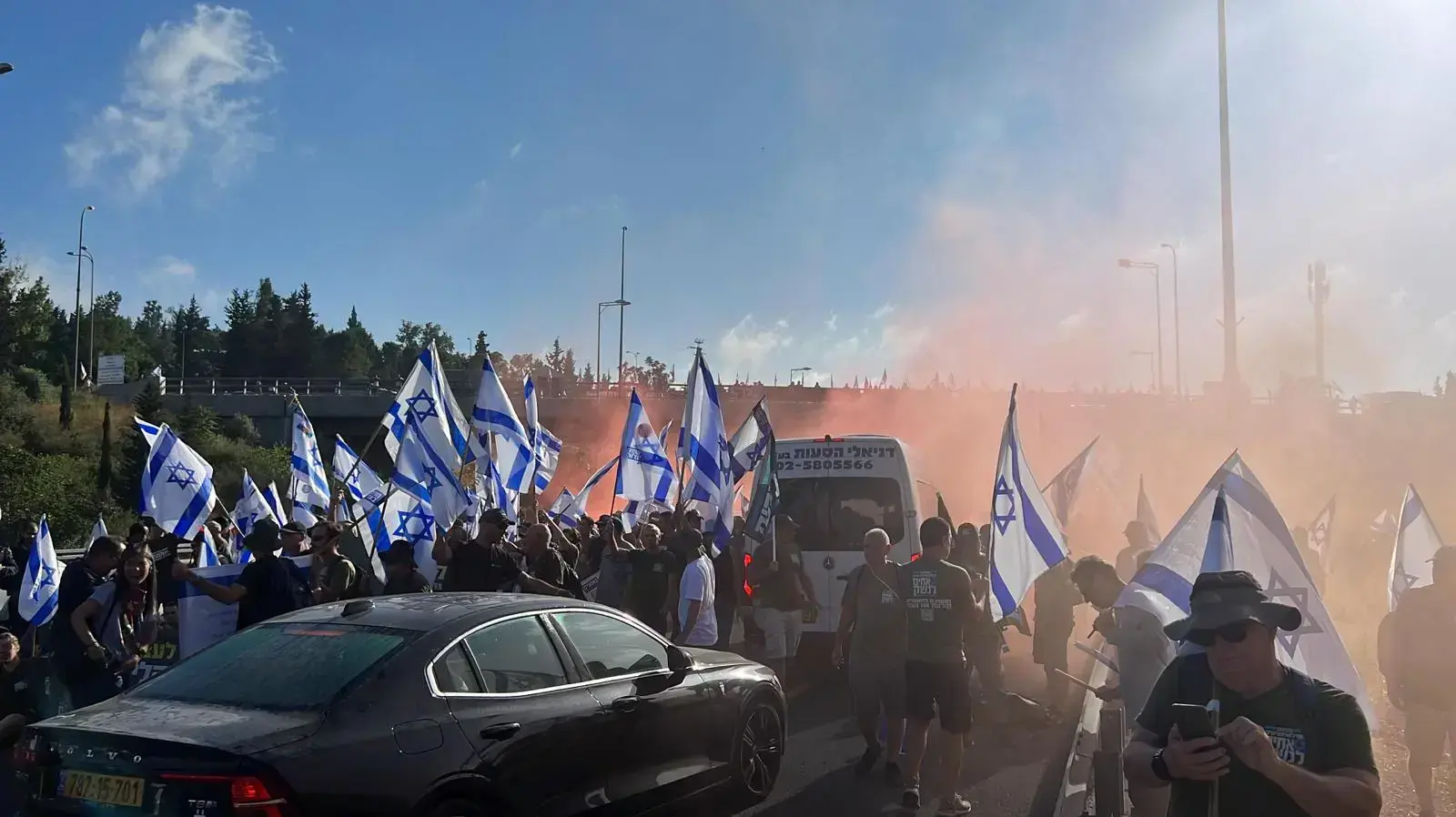 מחלף חמד נחסם לתנועה מחלף חמד נחסם לתנועה