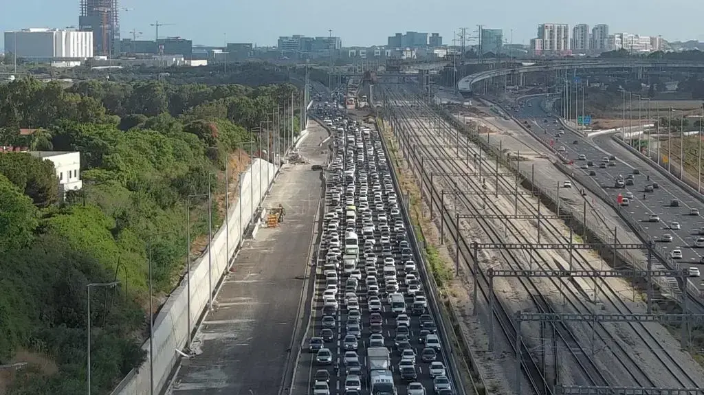 מחלף קק"ל תל אביב חסום מחלף קק"ל תל אביב חסום