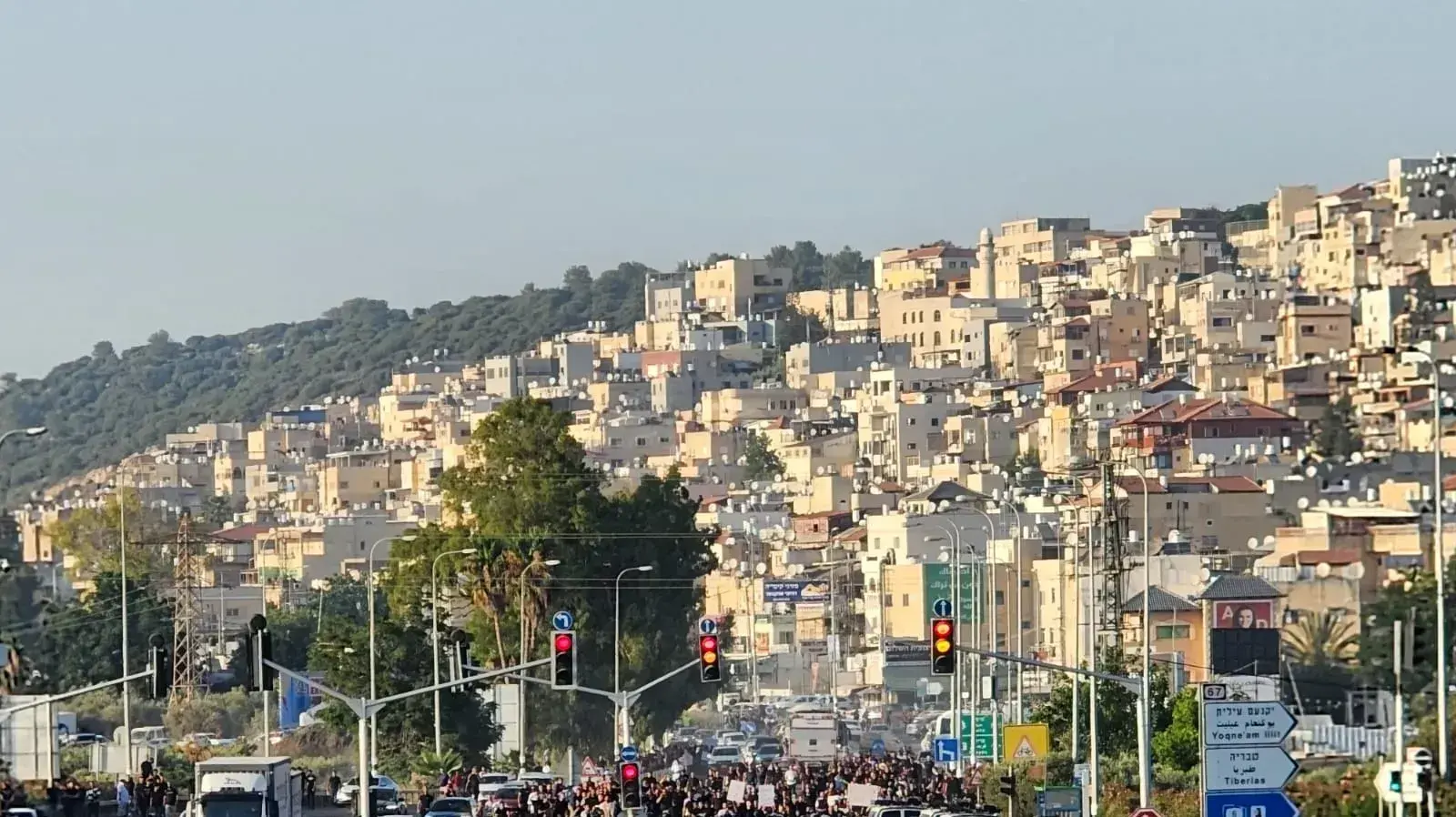 מחאה של תושבי הכפר פוריידיס נגד האלימות בחברה הערבית, 16 ביולי 2023 מחאה של תושבי הכפר פוריידיס נגד האלימות בחברה הערבית, 16 ביולי 2023