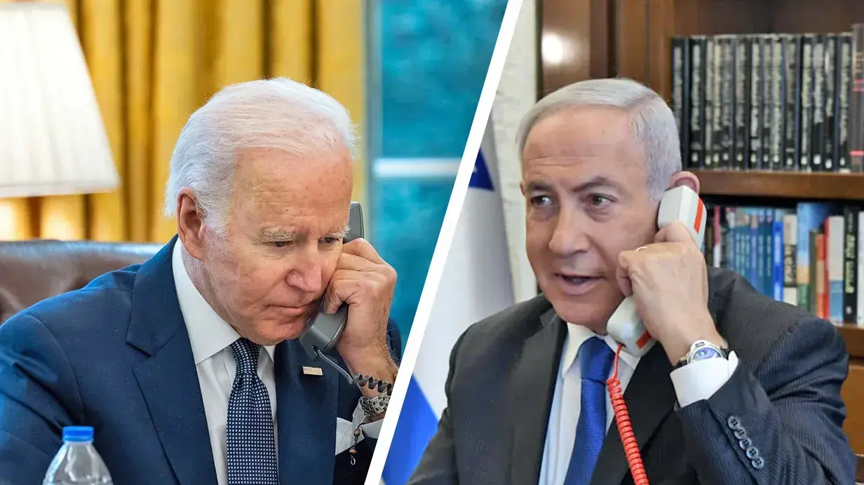נשיא ארה"ב ג'ו ביידן בטלפון, ראש הממשלה בנימין נתניהו בטלפון
