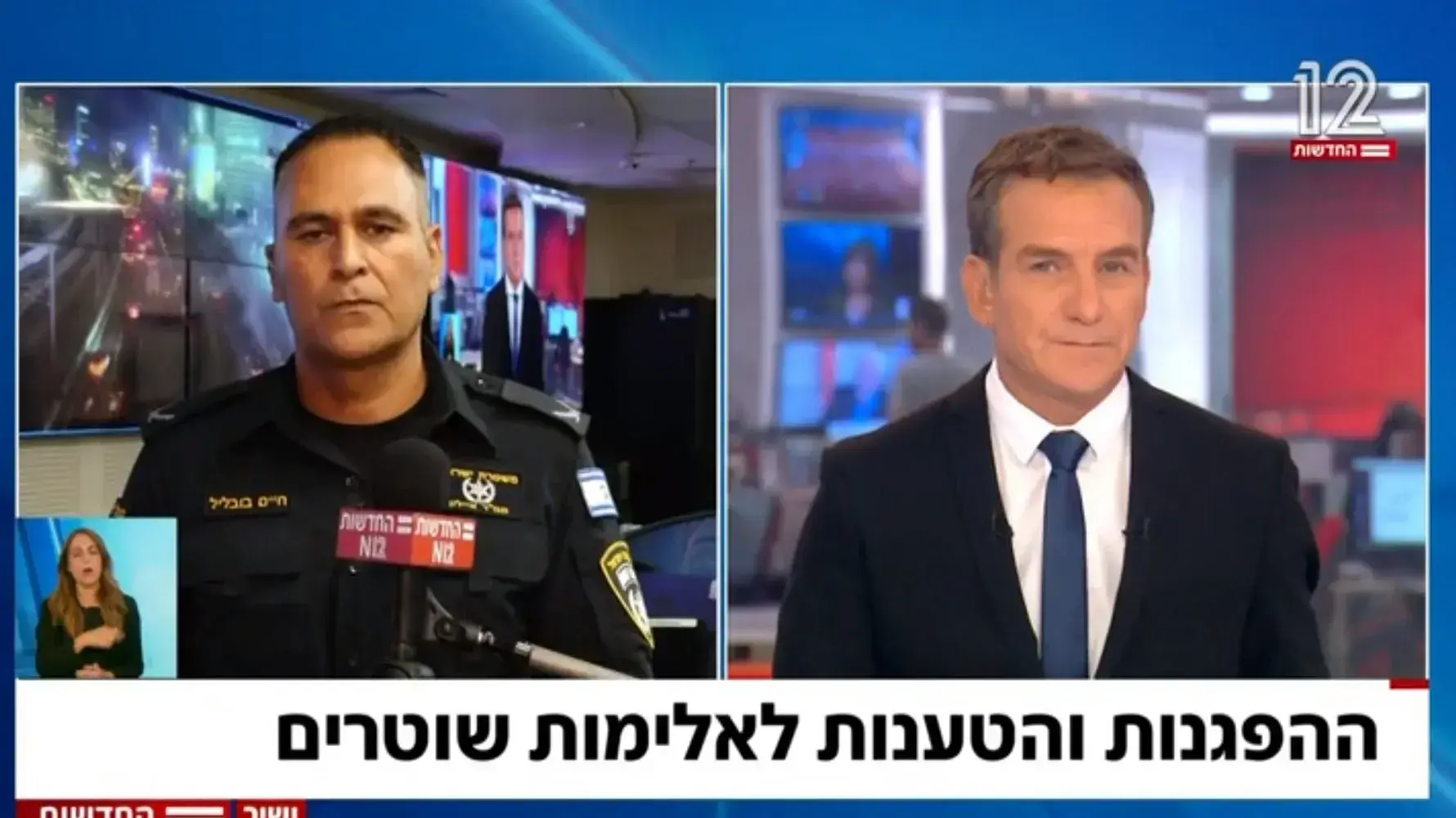 תת ניצב חיים בובליל מתראיין לדני קושמרו, 25.7.23 תת ניצב חיים בובליל מתראיין לדני קושמרו, 25.7.23