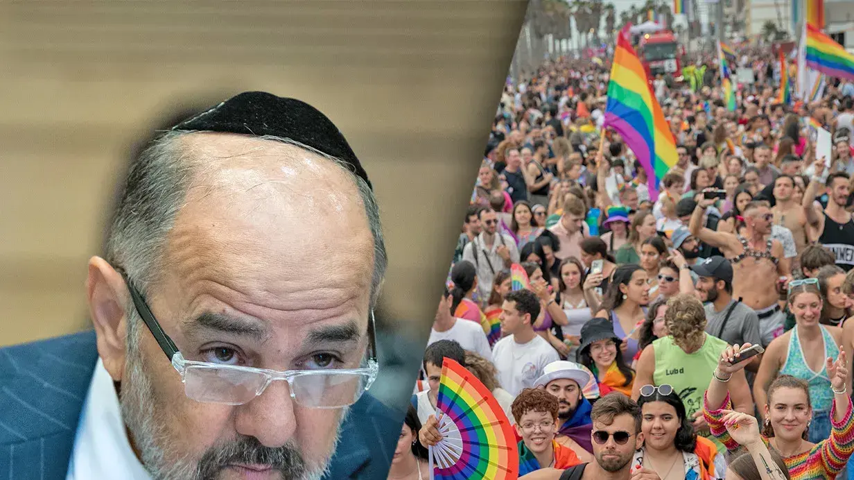 מצעד גאווה, שר הרווחה יעקב מרגי מצעד גאווה, שר הרווחה יעקב מרגי