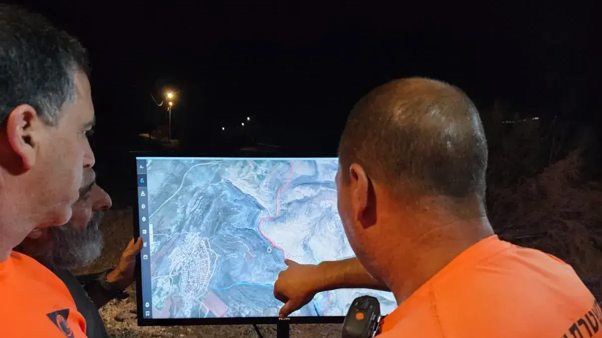 חילוץ בני המשפחה שנעדרו בנחל ייטב. 2 באוגוסט 2023