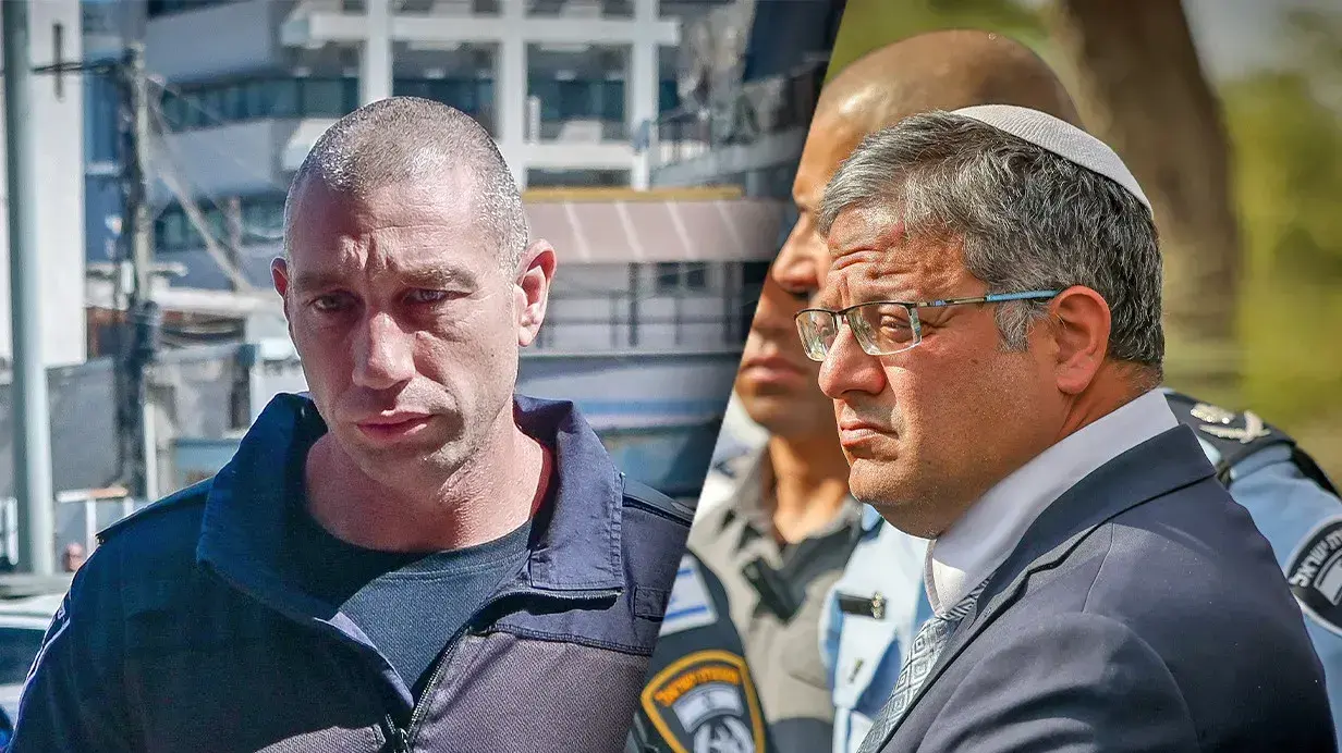 השר לביטחון לאומי איתמר בן גביר, מפקד יס"מ סגן ניצב יאיר חנונה השר לביטחון לאומי איתמר בן גביר, מפקד יס"מ סגן ניצב יאיר חנונה