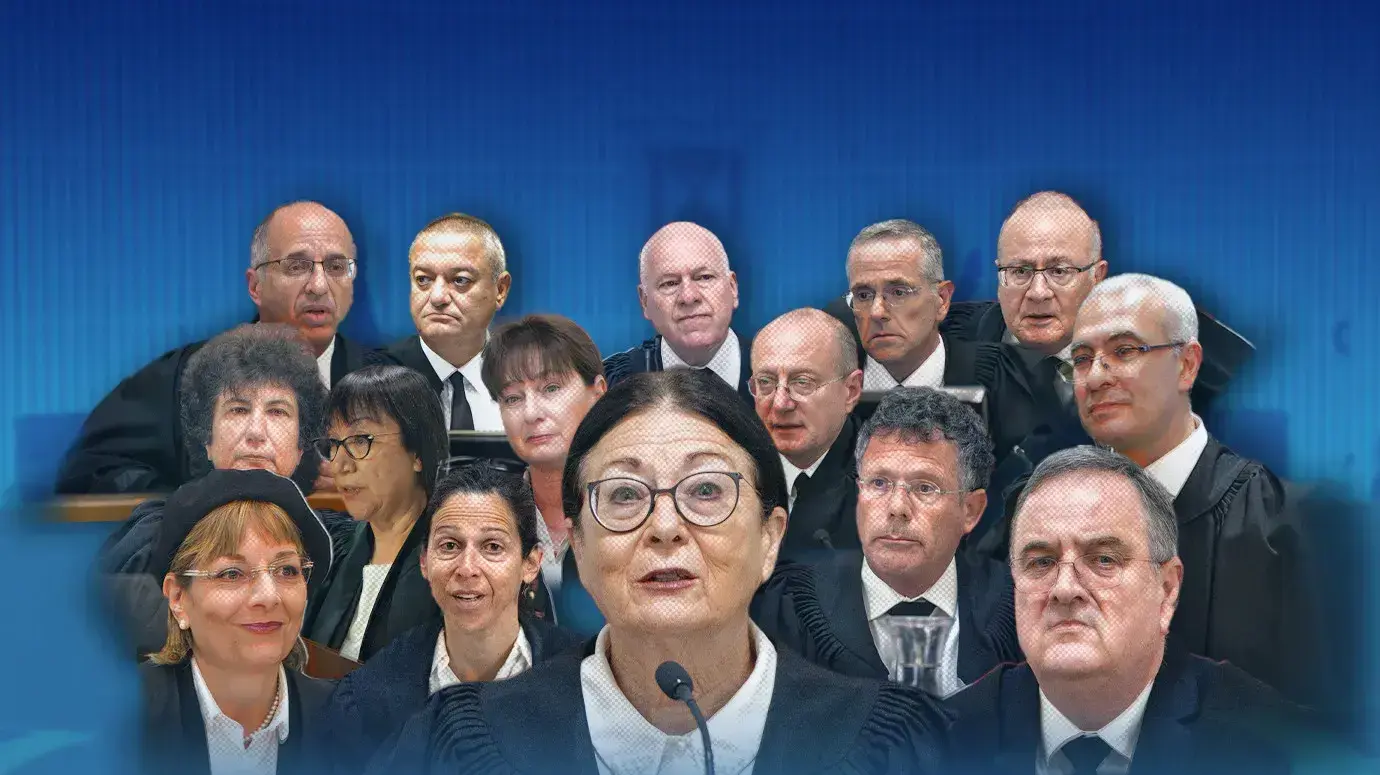 שופטי בג"ץ, אסתר חיות, עוזי פוגלמן, יצחק עמית, נעם סולברג, דפנה ברק-ארז, ענת ברון, דוד מינץ, יוסף אלרון, יעל וילנר, עופר גרוסקופף, אלכס שטיין, גילה כנפי שטייניץ, חאלד כבוב, יחיאל מאיר כשר, רות רונן שופטי בג"ץ, אסתר חיות, עוזי פוגלמן, יצחק עמית, נעם סולברג, דפנה ברק-ארז, ענת ברון, דוד מינץ, יוסף אלרון, יעל וילנר, עופר גרוסקופף, אלכס שטיין, גילה כנפי שטייניץ, חאלד כבוב, יחיאל מאיר כשר, רות רונן
