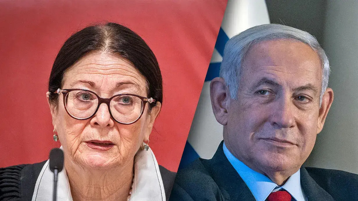 ראש הממשלה בנימין נתניהו, נשיאת בית המשפט העליון אסתר חיות ראש הממשלה בנימין נתניהו, נשיאת בית המשפט העליון אסתר חיות