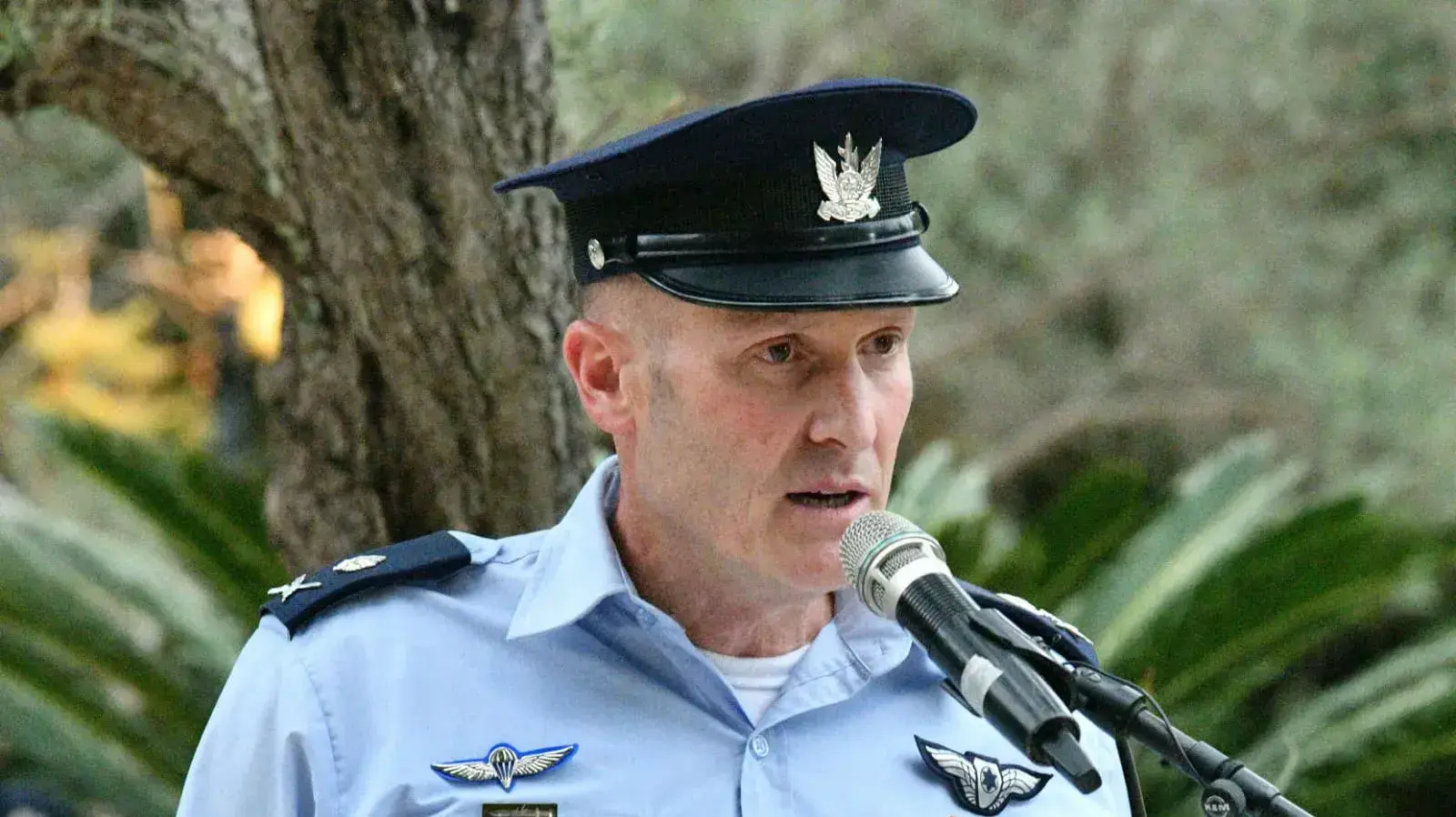 מפקד חיל האוויר, אלוף תומר בר, בהלווית "אלוף ההפלות" , גיורא רום, בית העלמין סביון. 13 באוגוסט 2023